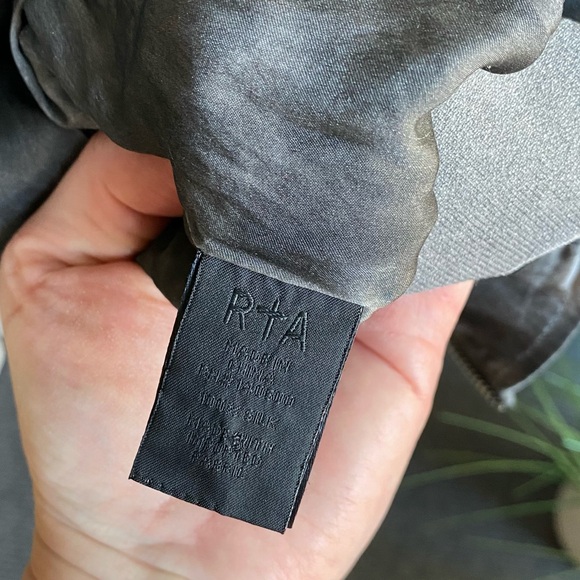 New RtA Bomber Jacket alexander wang rick owens enza costa avant toi ALO FWRD - Picture 11 of 12